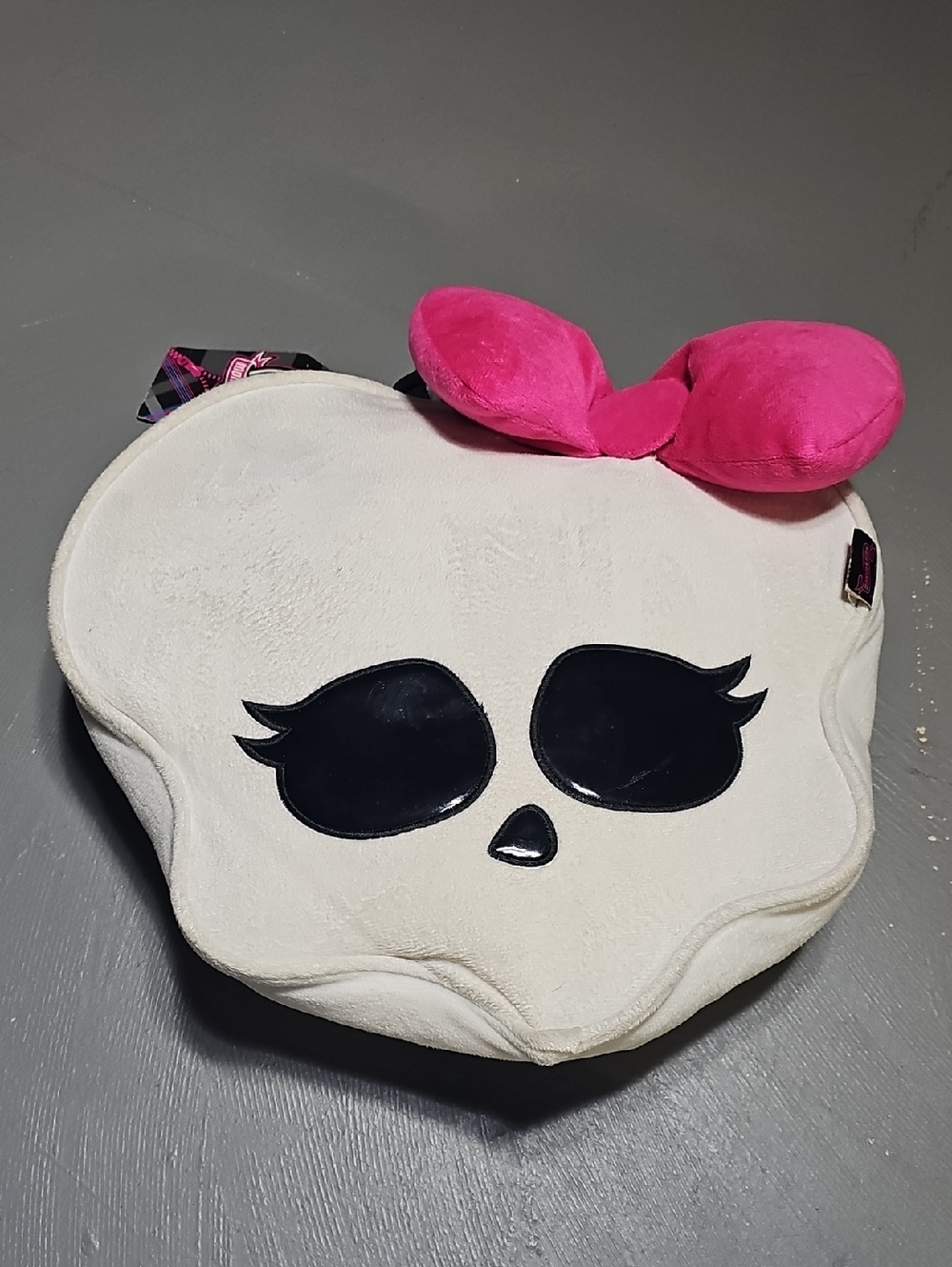 Monster High Skull Shape Plush Skullette 12" Backpack Pillow Bag Rare